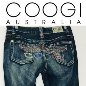 Coogi Jeans Angel Wings Sz  1/2